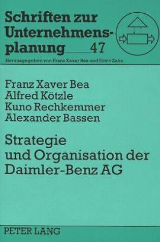 Cover of Strategie Und Organisation Der Daimler-Benz Ag