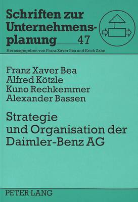 Book cover for Strategie Und Organisation Der Daimler-Benz Ag