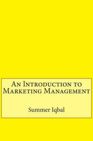 Cover of An Introduction to Marketing Management