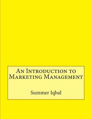 Book cover for An Introduction to Marketing Management