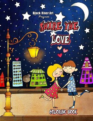 Book cover for Share the Love Coloring Book