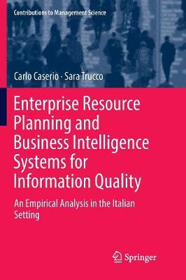 Cover of Enterprise Resource Planning and Business Intelligence Systems for Information Quality