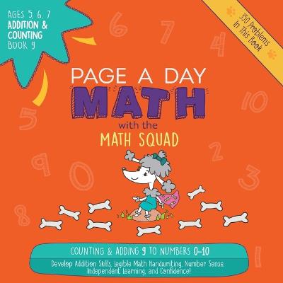 Book cover for Page A Day Math Addition & Counting Book 9