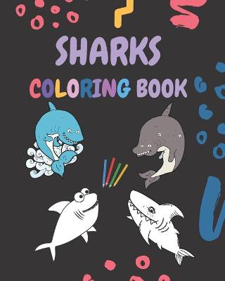 Book cover for Sharks Coloring Book