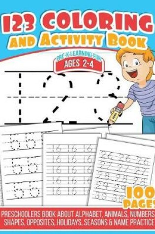 Cover of 123 Coloring And Activity Book