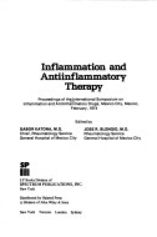Cover of Katona Inflammation and Antiflammatory