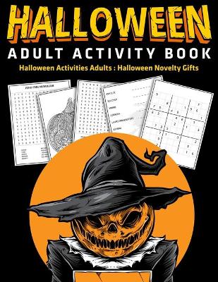 Book cover for Halloween Adult Activity Book