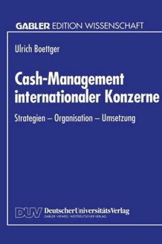 Cover of Cash-Management internationaler Konzerne