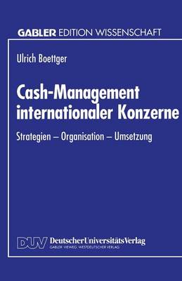 Book cover for Cash-Management internationaler Konzerne