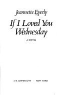 Book cover for If I Loved You Wednesday