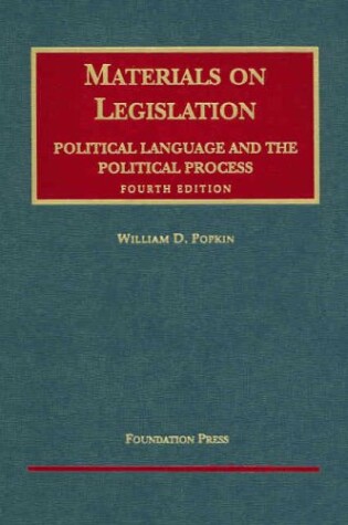 Cover of Popkin's Materials on Legislation