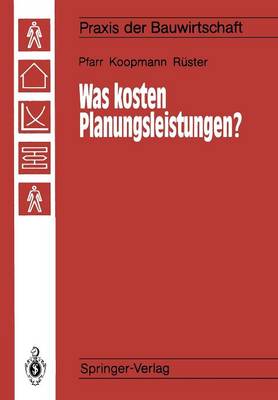 Book cover for Was kosten Planungsleistungen?