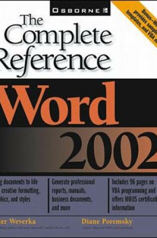 Cover of Word 2002: The Complete Reference