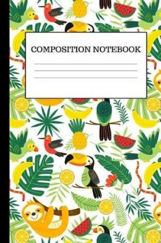 Cover of Fruity Paradise Composition Notebook