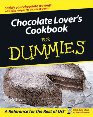 Book cover for Chocolate Lover's Cookbook for Dummies