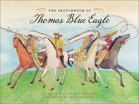 Book cover for The Sketchbook of Thomas Blue Eagle