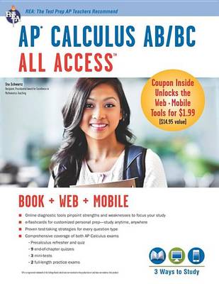 Book cover for AP Calculus AB/BC All Access Book + Online + Mobile