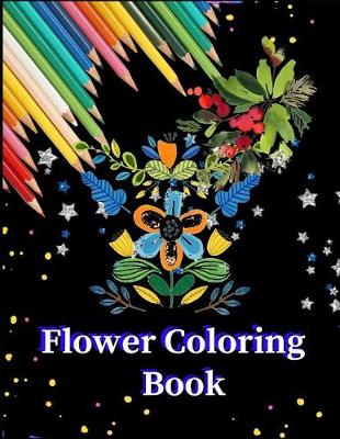 Book cover for Flower Coloring Book