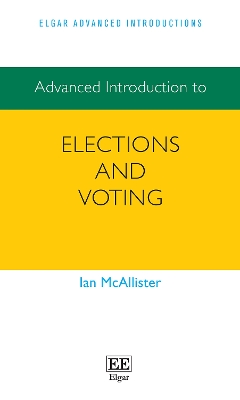 Cover of Advanced Introduction to Elections and Voting