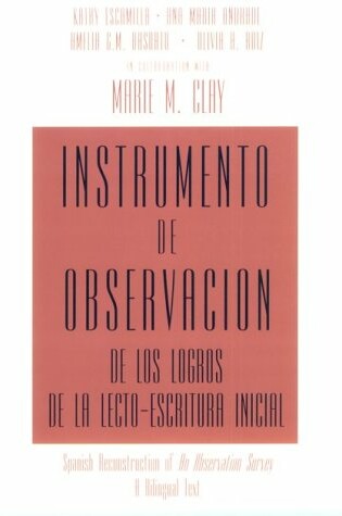 Cover of Instrumento De Observaci on De Los Logros De La Lecto-Escritura Inicial