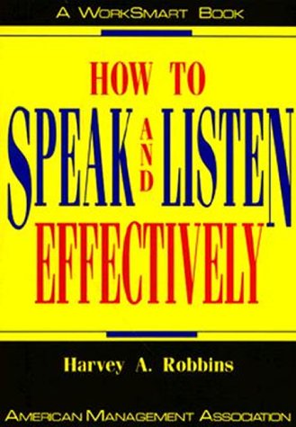 Book cover for How to Speak and Listen Effectively