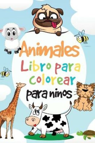 Cover of Libro para colorear de animales para ninos
