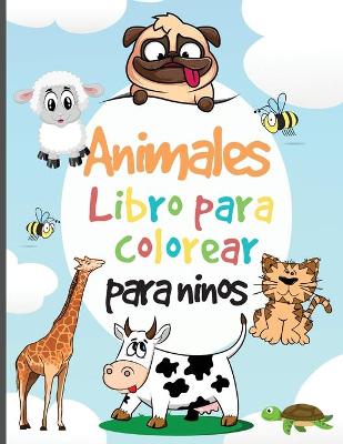 Book cover for Libro para colorear de animales para ninos