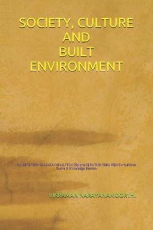 Cover of Society, Culture and Built Environment