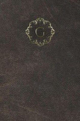 Cover of Monogram "G" Notebook