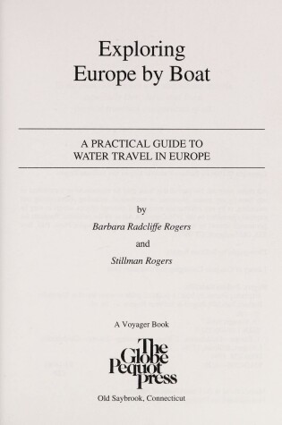 Cover of Exploring Europe by Boat
