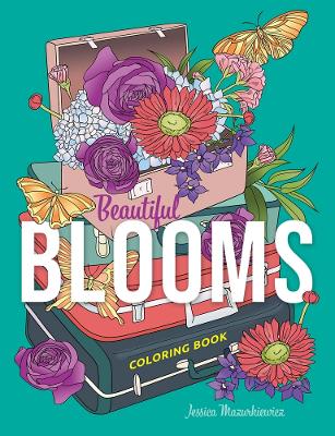Book cover for Beautiful Blooms Coloring Book