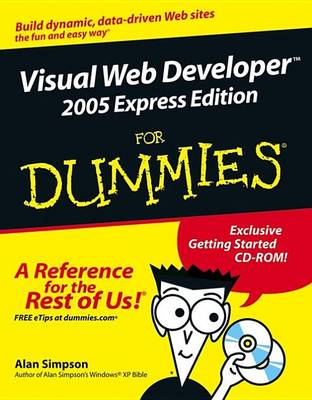 Book cover for Visual Web Developer 2005 Express Edition For Dummies