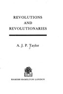 Book cover for Revolutions and Revolutionaries