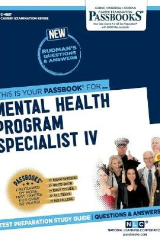 Cover of Mental Health Program Specialist IV