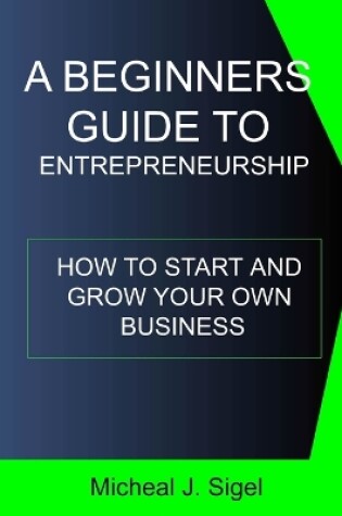 Cover of A Beginners Guide To Entrepreneurship