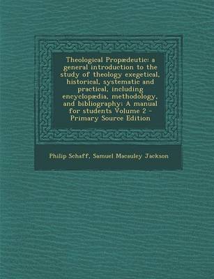 Book cover for Theological Prop deutic