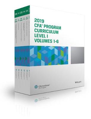 Book cover for CFA Program Curriculum 2019 Level I Volumes 1–6 Box Set