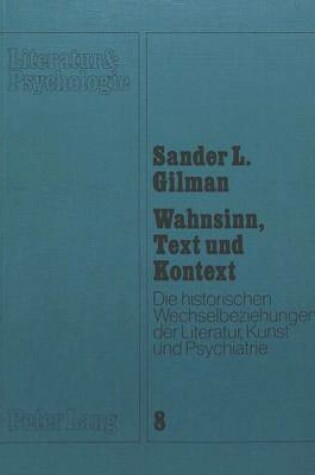 Cover of Wahnsinn, Text Und Kontext