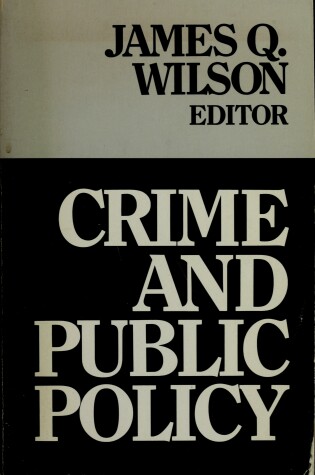 Cover of Crime and Public Policy