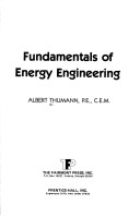 Book cover for Fundamentals of Energy Engineering