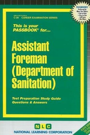 Cover of Assistant Foreman (Dept. of Sanitation)