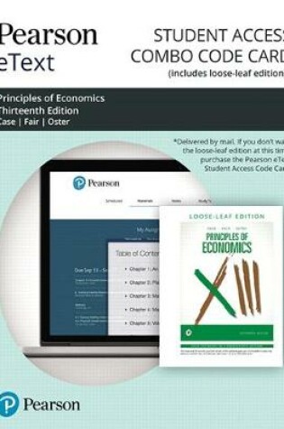 Cover of Pearson Etext for Principles of Economics -- Combo Access Card