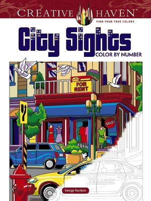 Book cover for Creative Haven City Sights Color by Number