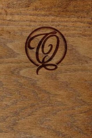Cover of Wood Burned Monogram Creative Journal - Q