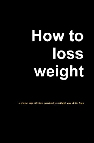 Cover of How to lose weight