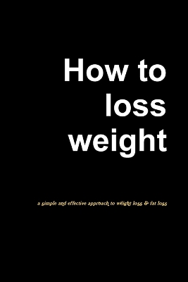 Book cover for How to lose weight