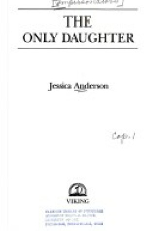Cover of The Only Daughter