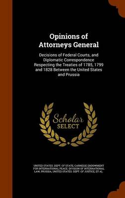 Book cover for Opinions of Attorneys General