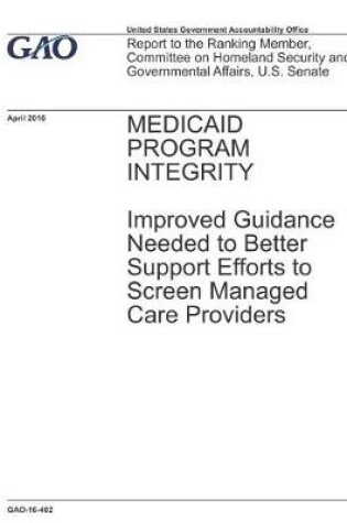 Cover of Medicaid Program Integrity