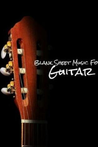 Cover of Blank Sheet Music for Guitar